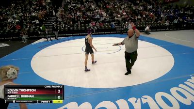 113 lbs Cons. Round 2 - Kolvin Thompson, Box Elder vs Farrell Burman, Wasatch