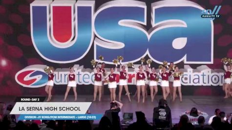 La Serna High School - JV Song/Pom Intermediate -- Large (10-23) [2023 JV Song/Pom Intermediate -- Large (10-23) Day 2] 2023 USA Spirit & Junior Nationals/Collegiate Championships