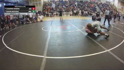138 lbs Champ. Round 1 - Cooper Dineen, Camden Outsiders vs Gavin Matheis, Miami Wrestling Club