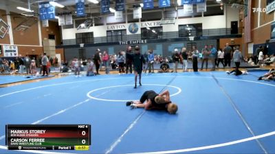 61-68 lbs Round 2 - Carson Ferree, Davis Wrestling Club vs Markus Storey, Box Elder Stingers