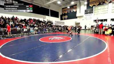 157 lbs Cons. Round 1 - Jacob Martinez, El Modena vs Ethan Zabala, Norco