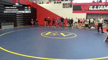 110 lbs Champ. Round 1 - Kirra Whisler, Centerville vs Addison Nielsen, West Delaware