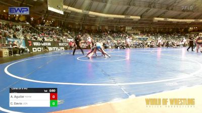 145 lbs Consi Of 8 #2 - Alek Aguilar, Fort Gibson Youth Wrestling vs Corbin Davis, Lions Wrestling Academy