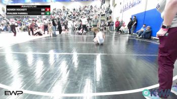 60 lbs Consi Of 8 #1 - Rowen Hockett, Caney Valley Wrestling vs Evaleen Farrell, Berryhill Wrestling Club