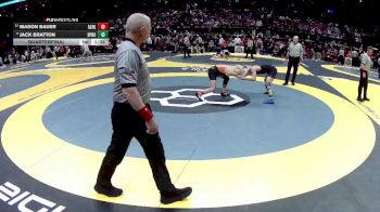 D1-126 lbs Quarterfinal - Jack Bratton, Springboro vs Mason Bauer, Ashland