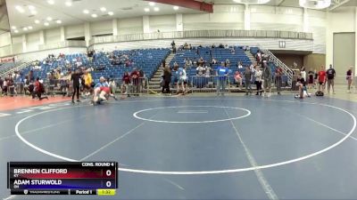 120 lbs Cons. Round 4 - Brennen Clifford, KY vs Adam Sturwold, OH