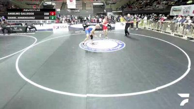 Champ. Round 1 - Anselmo Gallegos, Chico High School Wrestling vs Daniel Armendarez, Selma High School Wrestling