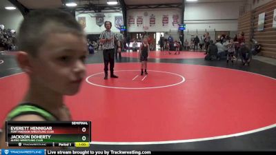 5 lbs Semifinal - Everett Hennigar, Fort Madison Wrestling Club vs Jackson Doherty, Aledo Wrestling Club