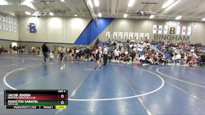 79 lbs Cons. Round 4 - Jacob Jensen, Brighton Wrestling Club vs Kingston Sabatin, Westlake