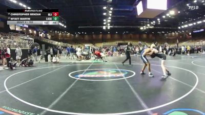 150 lbs Cons. Round 2 - Wyatt Martin, St. Johns Country Day vs Christopher Benzan, Mater Lakes Academy