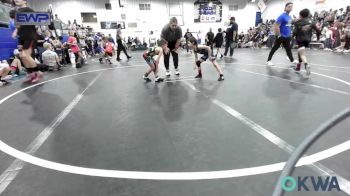 43/46 lbs Rr Rnd 1 - Hunter Larsen, Blue Devil Wrestling vs Isaac Tessneer (43), Norman Grappling Club