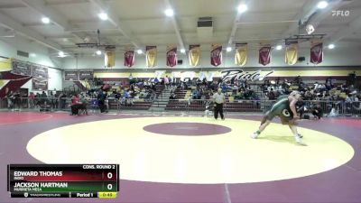 126 lbs Cons. Round 2 - Jackson Hartman, Murrieta Mesa vs Edward Thomas, Indio