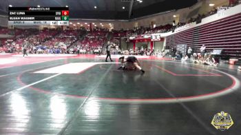 215 lbs Quarterfinals (8 Team) - Zac Luna, SPERRY vs Elijah Wagner, MARLOW