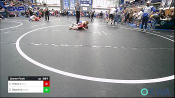 100 lbs Quarterfinal - Connor Hobart, Carl Albert vs Cayden Beavers, Harrah Little League Wrestling