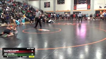 100 lbs Quarterfinal - Ady Sacora, Cedar Rapids Jefferson vs Elizabeth Burns, Prairie, Cedar Rapids