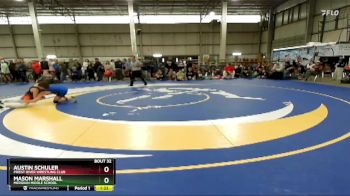 120 lbs Champ. Round 2 - Mason Marshall, Meridian Middle School vs Austin Schuler, Priest River Wrestling Club