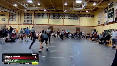 210 lbs Round 1 (10 Team) - Drew Oldmixon, MQ Elite vs KASJAN WNUK, South Side WC