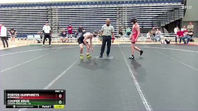 130 lbs Round 9 (10 Team) - Porter Humphreys, Riverheads vs Cooper Krug, Legend Wrestling