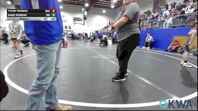 64 lbs Final - Tyler Thomas, Choctaw Ironman vs Sage Robson, CacheWrestlingClub