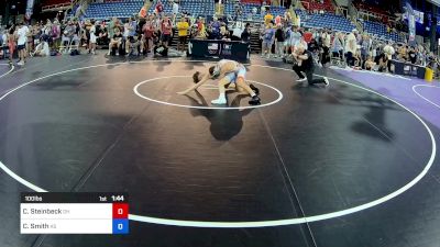 100 lbs Cons 32 #1 - Caden Steinbeck, OH vs Cooper Smith, KS