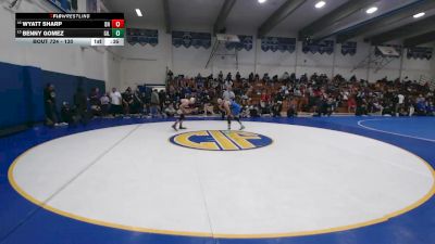 130 lbs Cons. Round 2 - Benny Gomez, Gilroy vs Wyatt Sharp, Del Norte