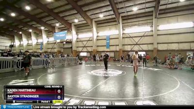 130 lbs Cons. Round 3 - Kaden Martineau, Utah vs Saxton Stradinger, Utah