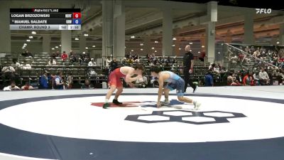61 lbs Champ. Round 3 - Logan Brzozowski, New England Regional Training Center vs Manuel Saldate, Gold Rush Wrestling
