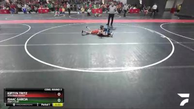 75 lbs Cons. Round 2 - Kiptyn Tritz, Wisconsin Rapids vs Isaac Garcia, Abby/Colby