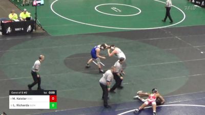 212 lbs Consi Of 8 #2 - Mason Keister, Diocese Of Erie vs Lawson Richards, Glendale