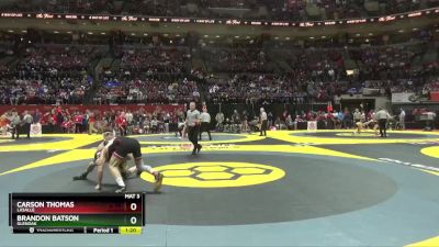 D1-165 lbs Semifinal - Carson Thomas, LaSalle vs Brandon Batson, GlenOak