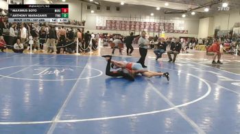 157 lbs Quarterfinal - Maximus Soto, Mount Greylock vs Anthony Maraganis, Tyngsborough/Dracut