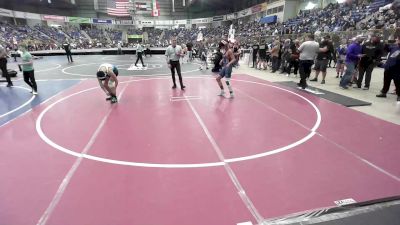 130 lbs Round Of 32 - Dennis Campos, Severance MS vs Yanixan Padilla, Center Middle School