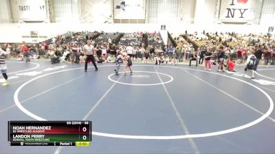 66 lbs Cons. Round 4 - Noah Hernandez, B2 Wrestling Academy vs Landon Perry, Kendall Youth Wrestling