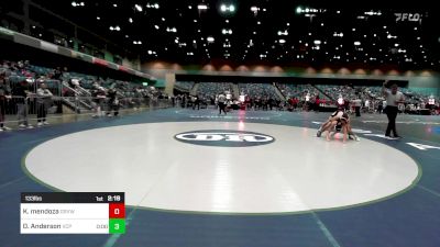 133 lbs Round Of 32 - Korey Mendoza, Grand View vs Dean Anderson, Valiant Prep