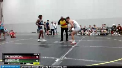 220 lbs Round 3 (4 Team) - Toby Schoffstall, Raleigh Area Wrestling vs Jayden Fuller, Southern Wolves Gray