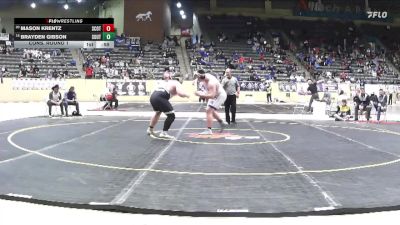 285 lbs Cons. Round 1 - Brayden Gibson, Southern vs Mason Krentz, Scott