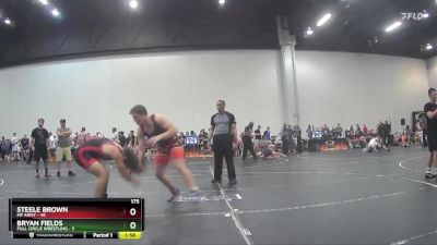 175 lbs Round 2 (6 Team) - Steele Brown, MF Army vs Bryan Fields, Full Circle Wrestling