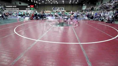 132 lbs Champ. Round 3 - Parker Lutz, St. Michael The Archangel vs Mason Milsaps, College Park