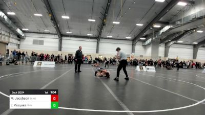 80 lbs Rr Rnd 1 - Murdoch Jacobson, Sanderson Wrestling Academy vs Leo Vazquez, Pinnacle Wrestling Club