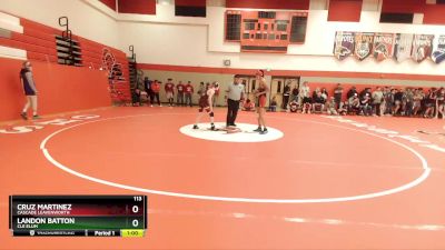 113 lbs Cons. Round 1 - Cruz Martinez, Cascade Leavenworth vs Landon Batton, Cle Elum