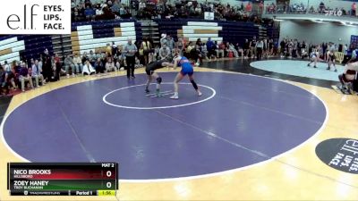 100 lbs. Quarterfinal - Zoey Haney, Troy Buchanan vs Nico Brooks, Hillsboro