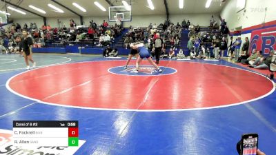 126 lbs Consi Of 8 #2 - Catherine Fackrell, Bixby HS Girls vs Rylee Allen, Sand Springs JH (SS)