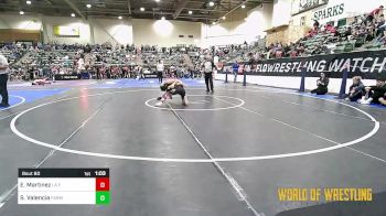 105 lbs Quarterfinal - Elias Martinez, LA FAMILIA NEW MEXICO vs Sergio Valencia, Farmersville Farmboyz