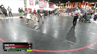 120 lbs Quarterfinal - Phoenix Cruz, La Mirada vs Ruben Reyes, Oak Hills