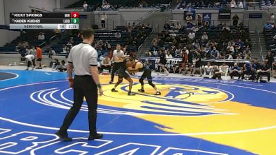 125 lbs Semifinal - Kaden Kuenzi, Lander vs Ricky Springs, Newberry