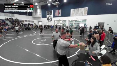 120 lbs Champ. Round 1 - Isaiah Morales, Friendly Hills Wrestling Club vs Antonio Mendia, Poway Elite