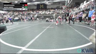 52 lbs Quarterfinal - Rhiller Ellison, F-5 Grappling vs Mateo Huerta, Duncan Demon Wrestling