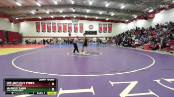 157 lbs Champ. Round 1 - Joe Anthony Perez, Palomar College vs Markus Zahn, San Joaquin Delta