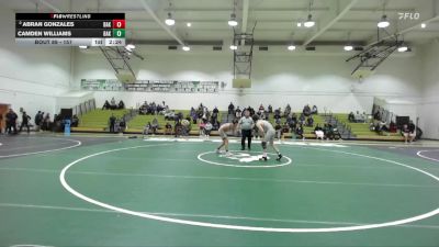 157 lbs Cons. Round 3 - Camden Williams, Bakersfield College vs Abran Gonzales, Bakersfield College