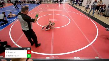 37 lbs Consi Of 4 - Ryder Scott, Verdigris Youth Wrestling vs Brooklyn Hollenbeck, Claremore Wrestling Club